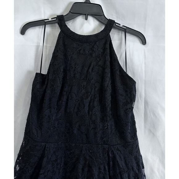 Halter Hi-Lo Floral Lace Cocktail Dress Sleeveless Bridesmaid Formal S/XXL - Picture 4 of 16